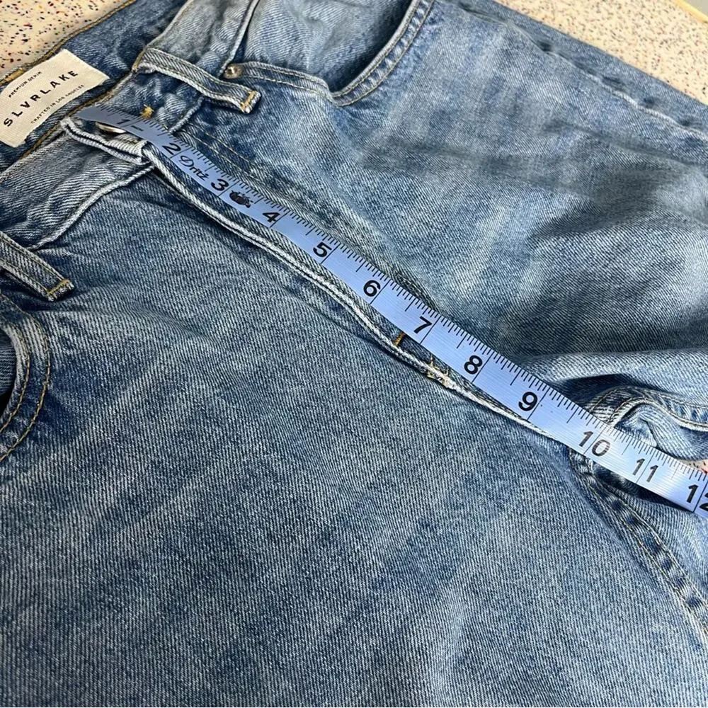 SLVRLAKE Tyler Denim Jeans in Lucky Town Straight Leg 100% Cotton Size 29